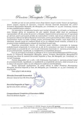 Primăria Mangalia nu glumeşte! Anunţă încă o executare silită a unor imobile - vezi documente